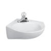 American Standard Cornice Wall-Hung Corner Sink Single Faucet Hole White
