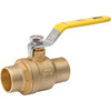 Proline B&k Brass Ball Valve - Full Port - Packing Gland - 1-1/2" Sweat X Sweat