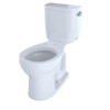 TotoÂ® Entradaâ Two-Piece Round 1.28 Gpf Toilet With Right-Hand Trip Lever Cotton