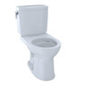 Toto® Drake® II 1g® Two-Piece Round 1.0 GPF Toilet With Cefiontect® Cotton