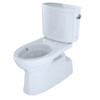 Toto® Vespin® II Two-Piece 1.28 GPF Toilet With Cefiontect® & RH Lever Cotton