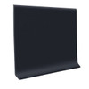 Roppe Black Vinyl Wallbase/Covebase 0.080 In D X 4 In. L X 48 In. W, Dryback Case Of 16