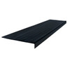Roppe 12-1/2 X 3 Ft Black Low Circular Rubber Square Nose Stair Tread 36921P100