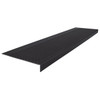 Roppe 12 X 3.5 Ft Black Diamond Rubber Square Nose Stair Tread