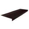 Roppe 12-1/4 X 3.5 Ft Brown Ribbed Rubber Square Nose Stair Tread