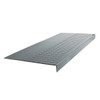 Roppe 12 X 7 Ft Dk Gray Raised Circular Rubber Sq. Nose Stair Tread