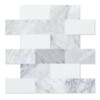 Inoxia Speedtiles Pinot White/Gray 11.57"X11.34" Marble Wall Tile, Case Of 6 IS000PIN054/BX6