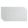 Fasade 2'X4' Traditional #4 Glue Up Ceiling Panel, Gloss White, Package Of 5
