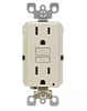15 Amp Self-Test SmartlockPro Slim Duplex GFCI Outlet, Light Almond GFNT1-T