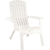 Grosfillex Westport Adirondack Chair White, Pack Of 4