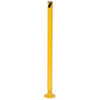 Vestil Spring Loaded Steel Bollard With Powder Coat Safety Yellow Finish