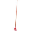 Corona 8" Shrub Rake, Tempered Spring Steel Head, Fixed Tines, 54" Wood Handle
