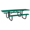 Ultrasite 8' Double Sided Extra Heavy Duty Ada Table, Diamond - Pc Frame, Green
