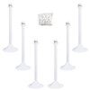 Mr. Chain Light Duty Stanchion And Chain Kit In White