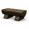 Nature Rocks By Ultraplay Log Bench, Gfrc Construction, 4' X 2'