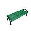 Ultrasite Perforated Green Surface Mount Contour Bench 6'