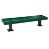 Ultrasite Diamond Green Surface Mount Mall Bench 6'