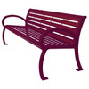 Ultrasite Premium Burgundy Portable Wilmington Bench 4' Slat