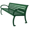 Ultrasite Premium Green Portable Wilmington Bench 4' Slat