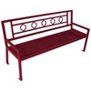 Ultrasite Burgundy Huntington Bench 6'