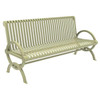 Ultrasite Beige Portable Durham Bench 6' Vertical Slat