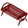 Ultrasite Burgundy Portable Durham Bench 4' Vertical Slat