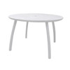 Grosfillex Sunset 48" Round Table (White/Glacier White)