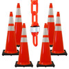 Mr. Chain 36 Inch Orange Reflective Cone And Reflective Chain Kit