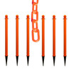 Mr. Chain Safety Orange Medium Duty Ground Pole And Chain Kit