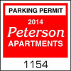 Window Parking Permit, 1 Color, 2" X 2", Package Of 100