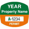 Custom Parking Permit Static Cling, 2 X 1-3/4, Package Of 100