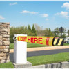 Gate Arm Sleeve, Yellow Stock Legend Exit Here