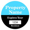 Custom Parking Permit Bumper Stickers, 3 Diameter Circle, Package Of 100