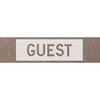 Stock Complete Word Parking Stencil - Guest, 10 Letters