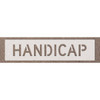 Stock Complete Word Parking Stencil - Handicap, 10 Letters