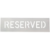 Stock Complete Word Parking Stencil - Reserved, 10 Letters