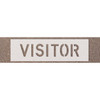 Visitor Complete Word Parking Stencil, 10 Letters