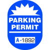 Parking Permit Window Stickers Capsule, Blue, 1-3/4 X 2-1/2 Package Of 100