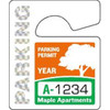Custom Parking Permit Tags, Prismatic, Small Package Of 100