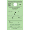 Personalized Temporary Parking Tags, Green, 4-1/4 X 7-3/4, Package Of 100