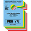 Monthly Temporary Parking Tags, 2-3/4" X 3-3/4", Package Of 100