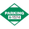 Parking Permit Stickers, Static Cling, Green, 2-1/4 X 1-3/4, Package Of 100