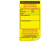 Auto Boot Warning Stickers, Yellow, 4-1/4 X 8, Package Of 100