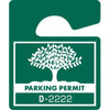 Plastic Parking Permit Tags, Green, 2-1/2 X 3, Package Of 100
