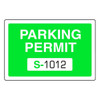 Parking Permit Static Cling, Green, 3 X 2, Package Of 100