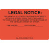 Custom Violation Stickers, 8 X 5 Package Of 500