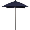 California Umbrella 6 Ft. Aluminum Commercial Market Patio Umbrella W/ Fiberglass In Navy Blue Sunbrella