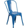Carnegy Avenue Blue Metal Outdoor Dining Chair