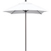 California Umbrella 6 Ft. Bronze Aluminum Commercial Market Patio Umbrella W/ Fiberglass Ribs In Natural Sunbrella