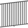 Peak Aquatineplus 5/8 In. X 72 In. X 4 Ft. Pool Fence Rail And Picket Kit (Black)